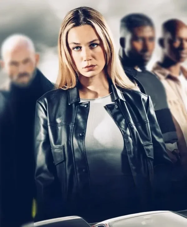 Carjackers Zoé Marchal Black Leather Jacket