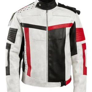 Carlos Descendants 3 White Red Costume Jacket front