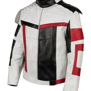 Carlos Descendants 3 White Red Costume Jacket left