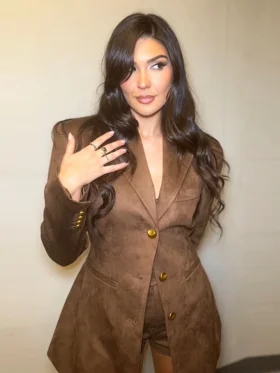 Cathy Kelley WWE Brown Suede Blazer Front