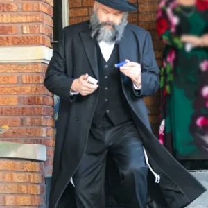 Caught Stealing Vincent D'Onofrio Black Coat Side