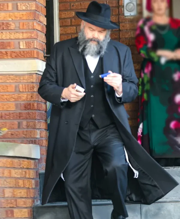 Caught Stealing Vincent D'Onofrio Black Coat Side