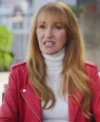 Celebrity IOU S10 Jane Seymour Red Leather Jacket Side