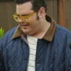 Celebrity IOU S10 Josh Gadd Blue Quilted Jacket Front