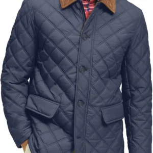 Celebrity IOU S10 Josh Gadd Blue Quilted Jacket