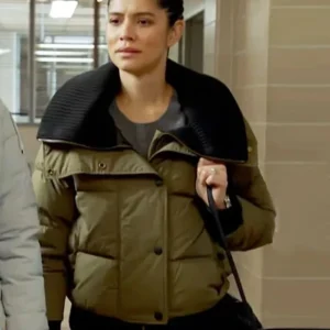 Chicago Fire S13 Miranda Rae Mayo Green Puffer Jacket