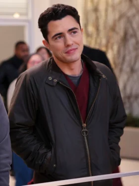 Chicago Med S10 Darren Barnet Black Cotton Jacket