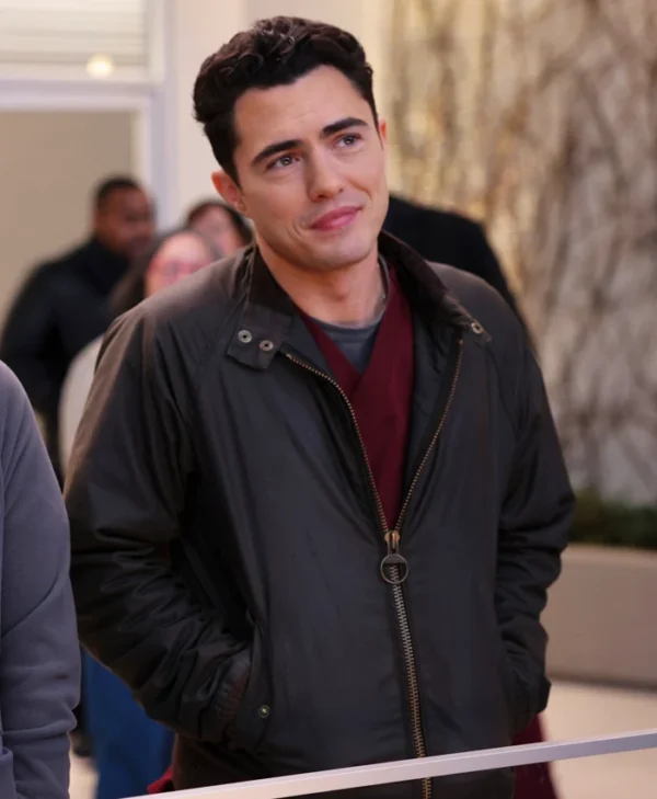 Chicago Med S10 Darren Barnet Black Cotton Jacket