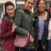 Chicago Med S10 Lorena Diaz Green Quilted Jacket