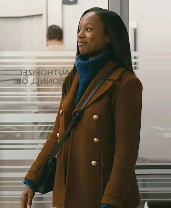 Chicago Med S10 Naomi Howard Brown Peacoat