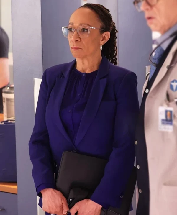 Chicago Med S10 Sharon Goodwin Blue Blazer