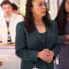 Chicago Med S10 Sharon Goodwin Green Blazer Side