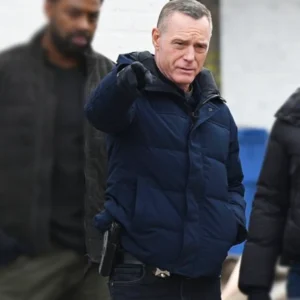 Chicago PD S12 Jason Beghe Blue Hooded Jacket