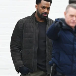 Chicago PD S12 LaRoyce Hawkins Black Puffer Jacket Front