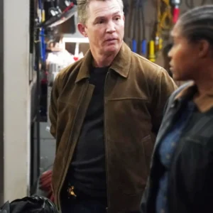 Chicago PD S12 Shawn Hatosy Suede Leather Jacket Front