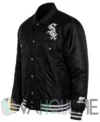 Chicago White Sox Black Trucker Jacket left