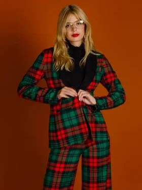 Christmas Pants Suits For Women Side