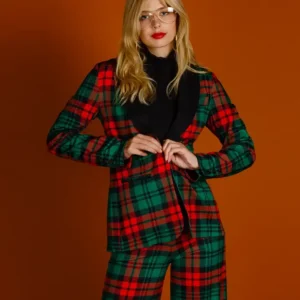 Christmas Pants Suits For Women Side