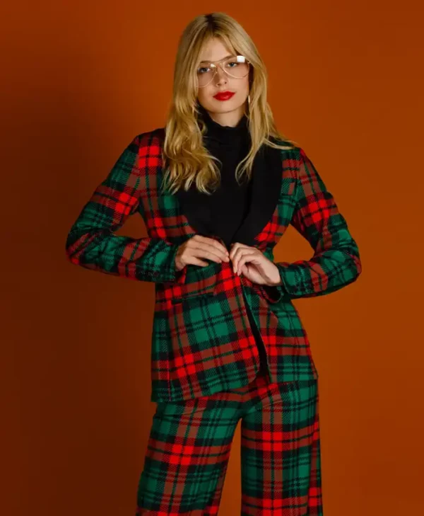 Christmas Pants Suits For Women Side