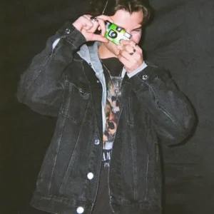 Clown in a Cornfield Carson MacCormac Denim Jacket Side