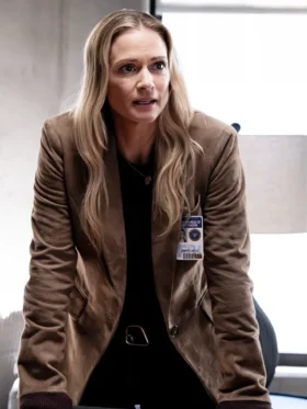 Criminal Minds Evolution S18 A.J. Cook Suede Blazer