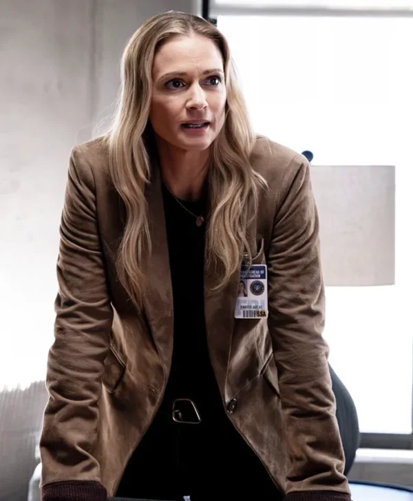 Criminal Minds Evolution S18 A.J. Cook Suede Blazer