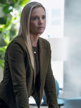 Criminal Minds Evolution S18 A.J. Cook Green Jacket Front