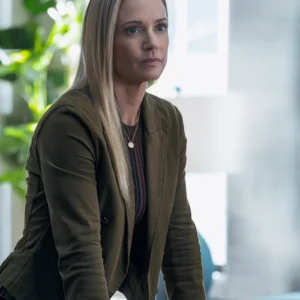 Criminal Minds Evolution S18 A.J. Cook Green Jacket Front