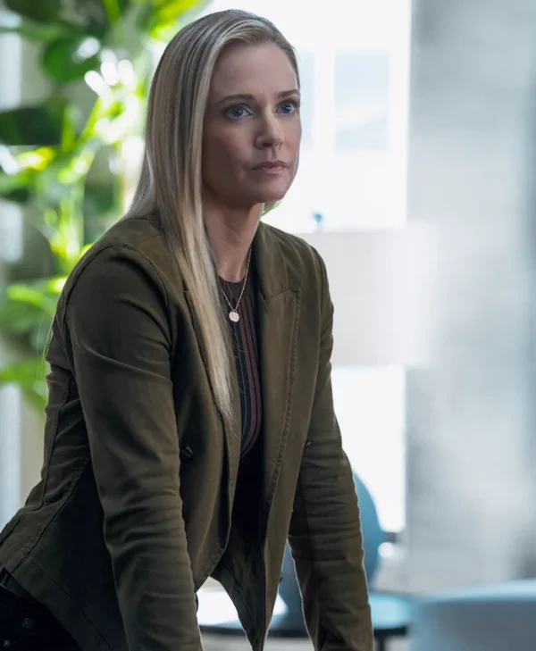 Criminal Minds Evolution S18 A.J. Cook Green Jacket Front