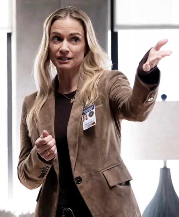 Criminal Minds Evolution S18 A.J. Cook Suede Blazer Side