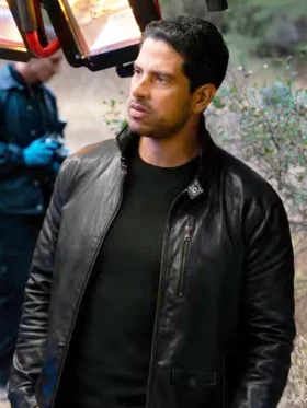 Criminal Minds Evolution S18 Adam Rodriguez Black Leather Jacket Side