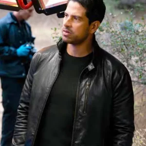 Criminal Minds Evolution S18 Adam Rodriguez Black Leather Jacket Side