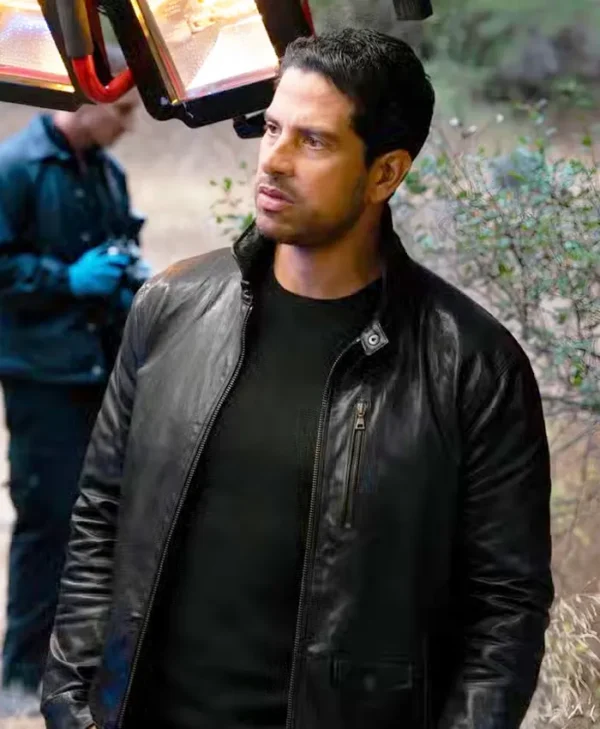 Criminal Minds Evolution S18 Adam Rodriguez Black Leather Jacket Side