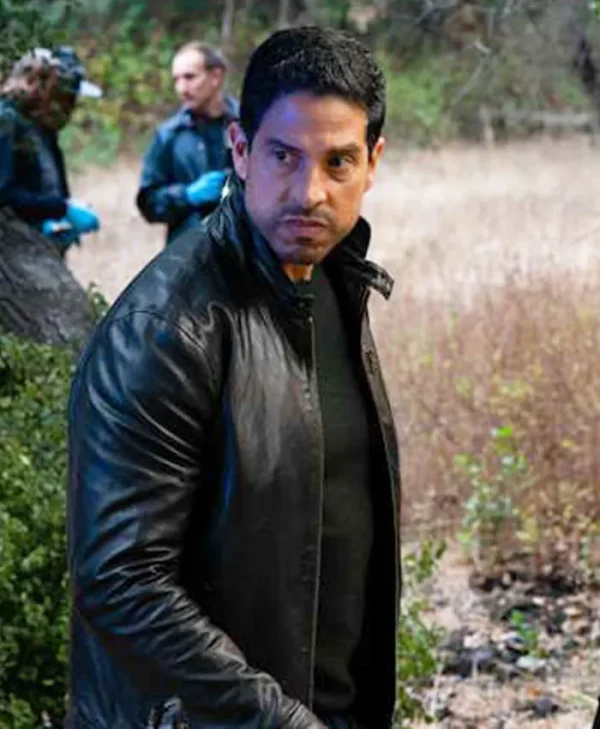 Criminal Minds Evolution S18 Adam Rodriguez Black Leather Jacket Front