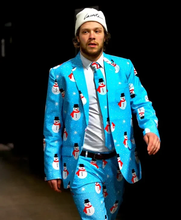 David Pastrnak Christmas Suit