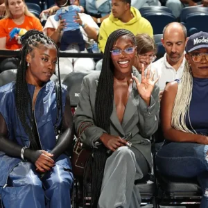 Doechii Grey Double-Breasted Blazer Gary Dineen NBA Sale