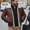 Dr. Death S02 Edgar Ramirez Shearling Leather Jacket