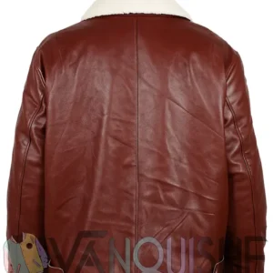 Dr. Death S02 Edgar Ramirez Shearling Leather Jacket back