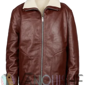 Dr. Death S02 Edgar Ramirez Shearling Leather Jacket front