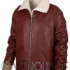Dr. Death S02 Edgar Ramirez Shearling Leather Jacket left
