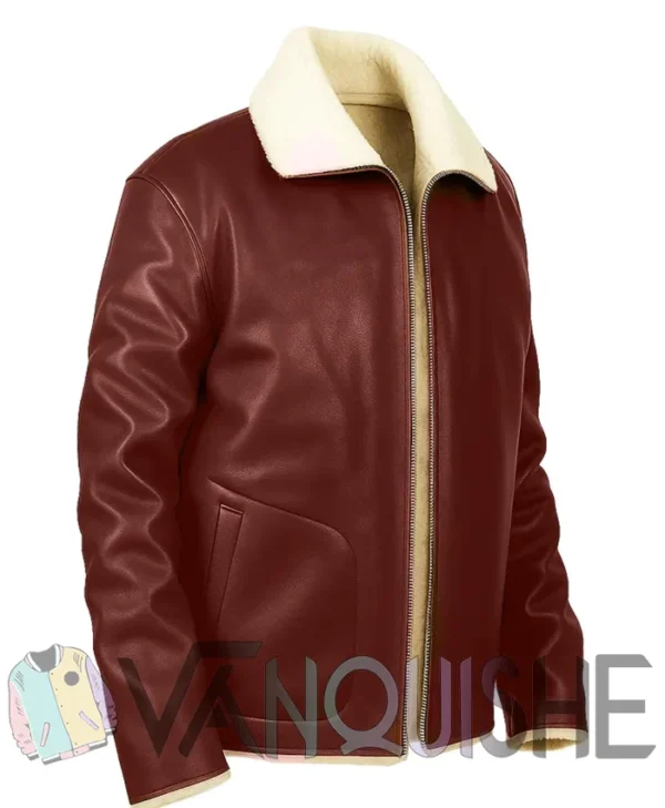 Dr. Death S02 Edgar Ramirez Shearling Leather Jacket right