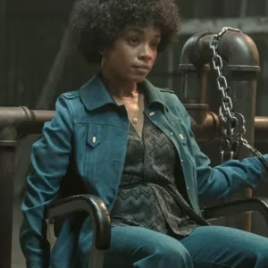 Duster S01 Rachel Hilson Blue Jacket Side