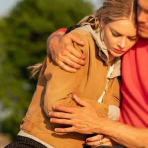 Eenie Meanie Samara Weaving Brown Cotton Jacket