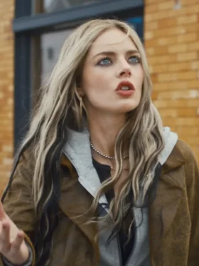 Eenie Meanie Samara Weaving Suede Coat