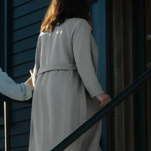 Ella McCay Emma Mackey Grey Trench Coat