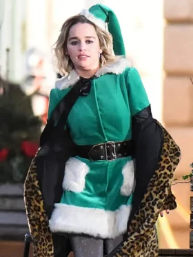 Emilia Clarke Last Christmas Coat