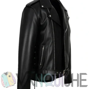 Fallout 4 Atom Cats Black Leather Jacket right