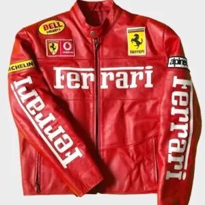 Ferrari Motorcycle Racing Red Jacket Back
