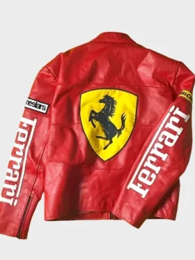 Ferrari Motorcycle Racing Red Jacket
