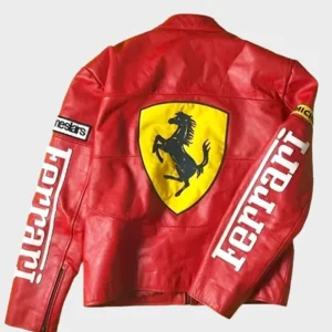 Ferrari Motorcycle Racing Red Jacket